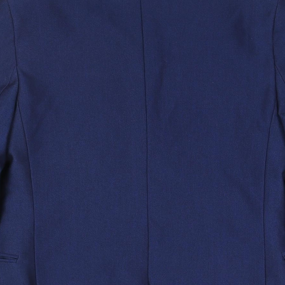 Marks and Spencer Boys Blue Jacket Blazer Size 10-11 Years Button - Suit Jacket