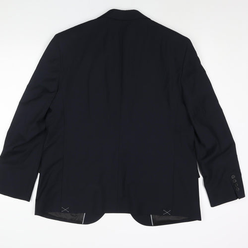 Autograph Mens Blue Wool Jacket Suit Jacket Size 44 Regular