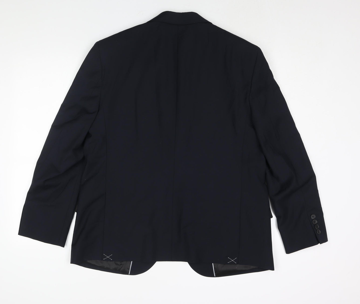 Autograph Mens Blue Wool Jacket Suit Jacket Size 44 Regular