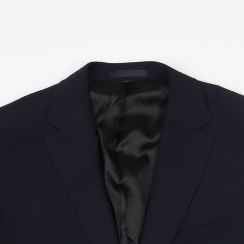 Autograph Mens Blue Wool Jacket Suit Jacket Size 44 Regular