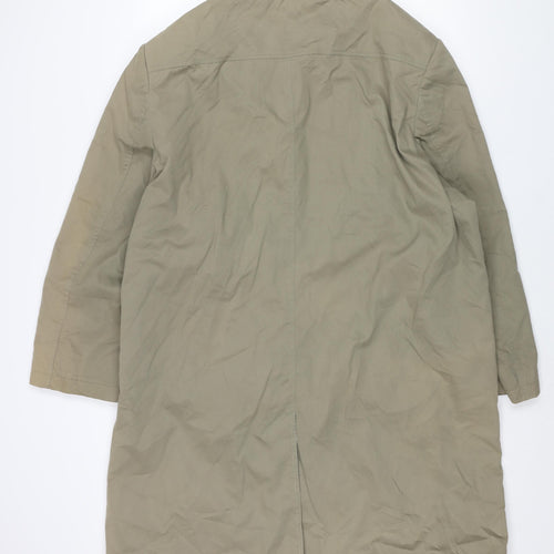 Peter Christian Mens Beige Trench Coat Coat Size XL Button