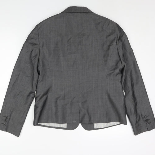 Aquascutum Womens Grey Wool Jacket Suit Jacket Size M - Estimated Size