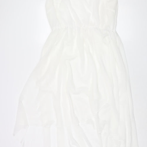 Select Womens White Polyester Shift Size 18 Scoop Neck Pullover