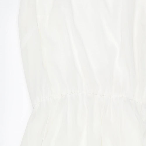 Select Womens White Polyester Shift Size 18 Scoop Neck Pullover