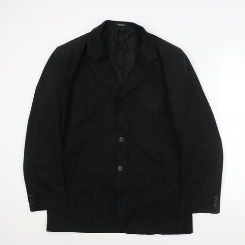 Woods & Gray Mens Black Jacket Blazer Size 40 Button