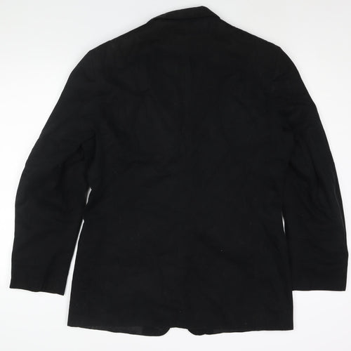 Woods & Gray Mens Black Jacket Blazer Size 40 Button