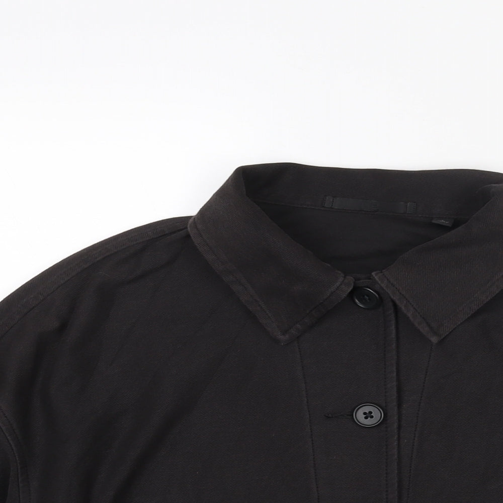 Uniqlo Womens Black Jacket Size L Button
