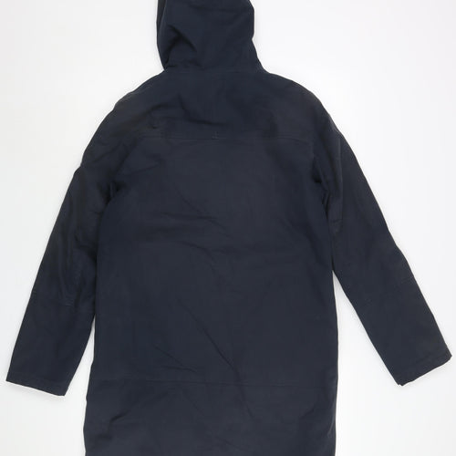 Seasalf Womens Blue Rain Coat Coat Size 8 Zip - Waterproof Breathable