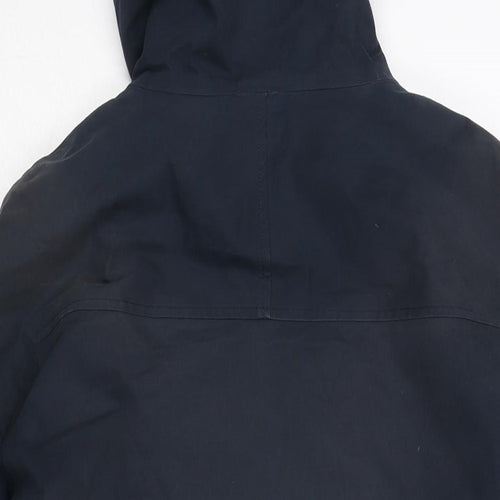 Seasalf Womens Blue Rain Coat Coat Size 8 Zip - Waterproof Breathable