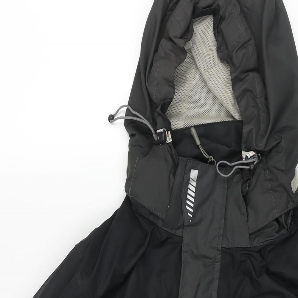 Regatta Mens Green Rain Coat Coat Size S Zip - Drawstring Waterproof Beathable Colourblock