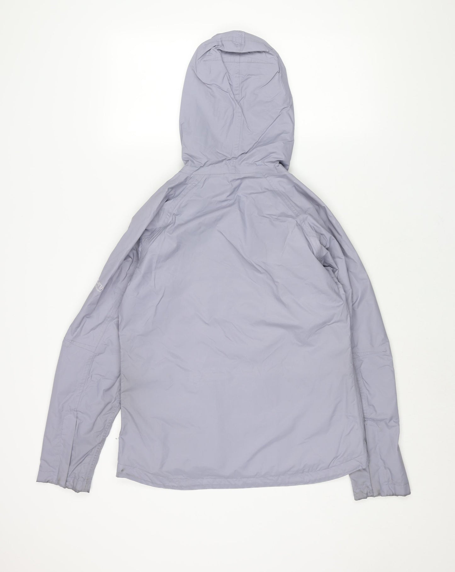 Regatta Womens Purple Rain Coat Coat Size 10 Zip - Drawstring Waterproof Logo