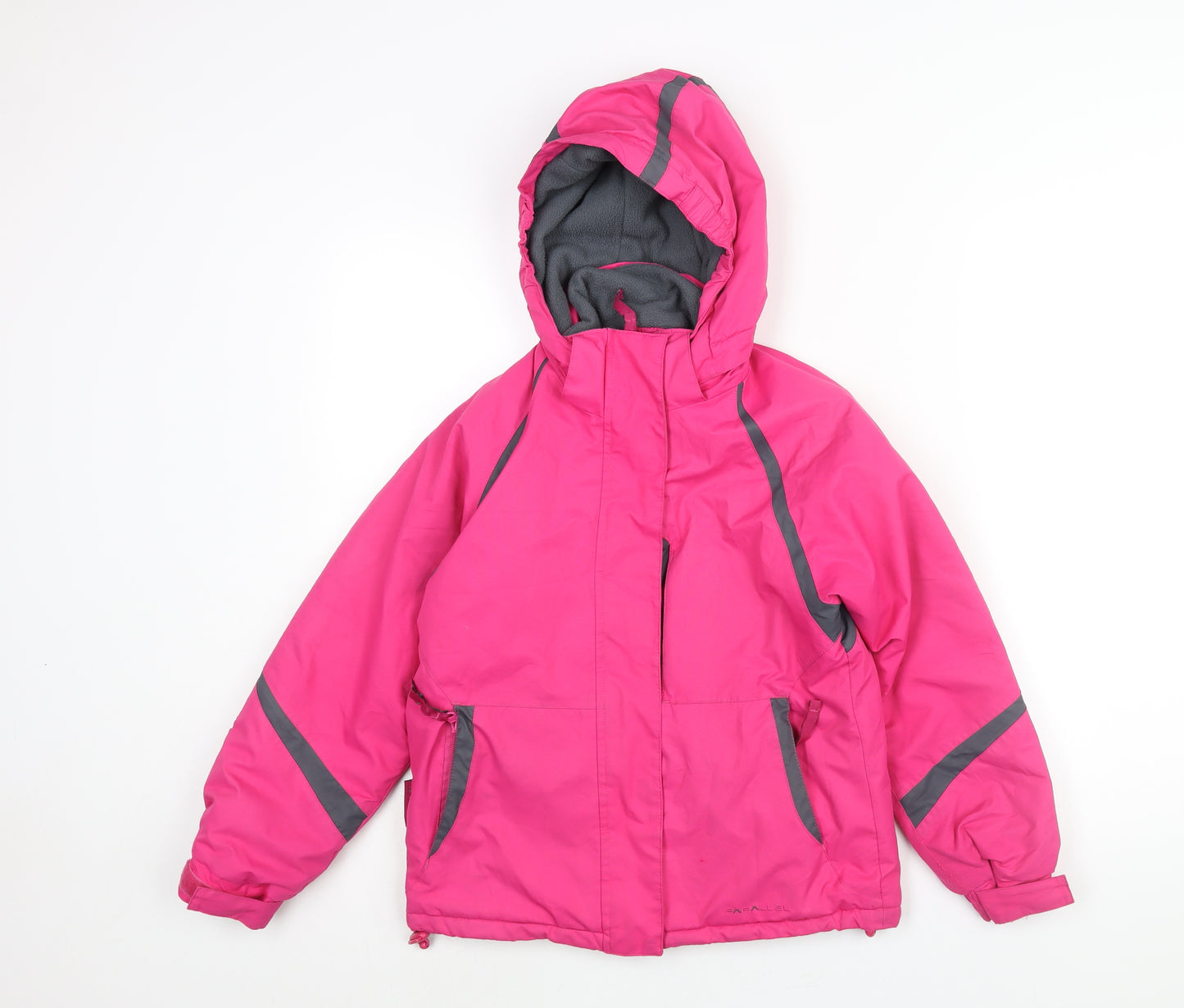 Parallel Girls Pink Ski Jacket Jacket Size 9-10 Years Zip - Wateproof Breathable