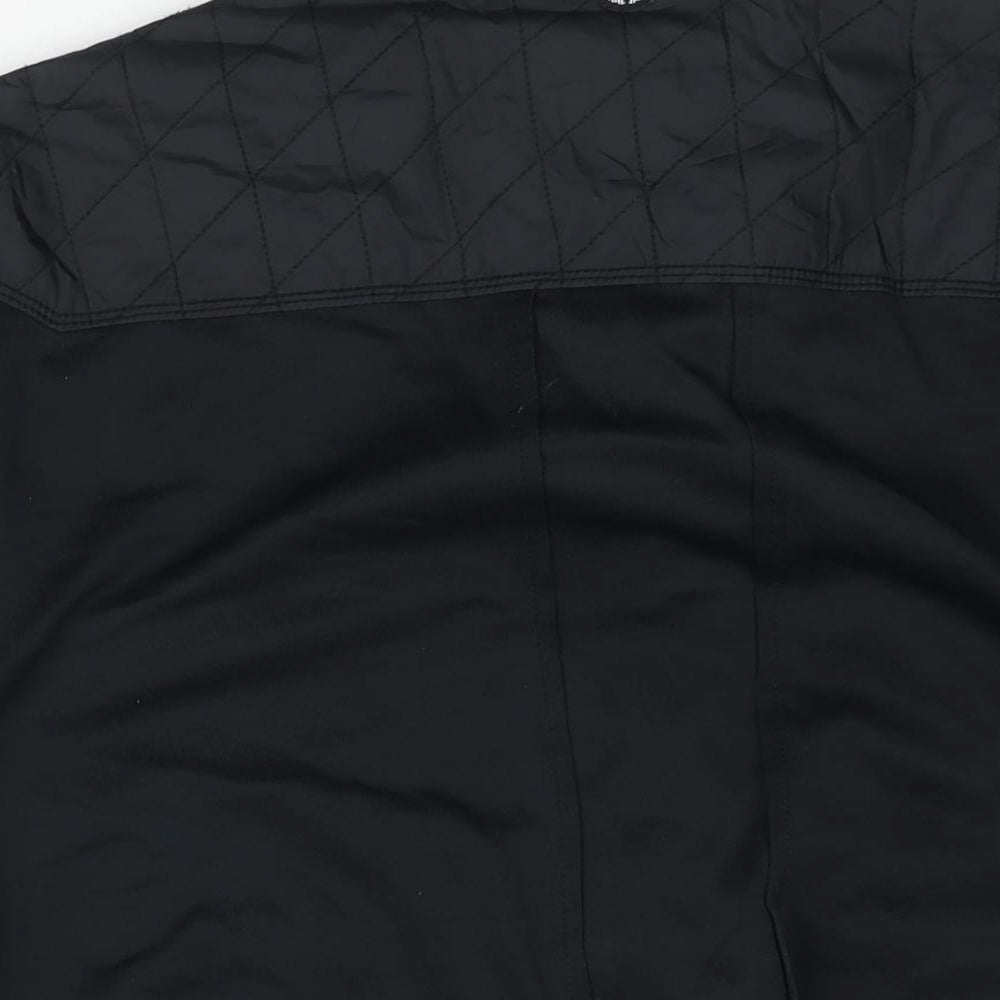 Duck & Cover Mens Black Jacket Size 2XL Zip - Pockets Logo