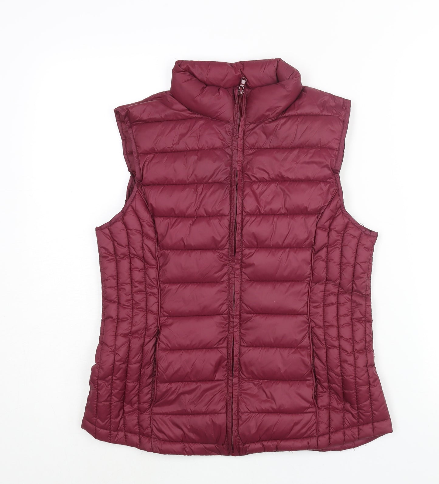 TEX Womens Purple Gilet Jacket Size M Zip