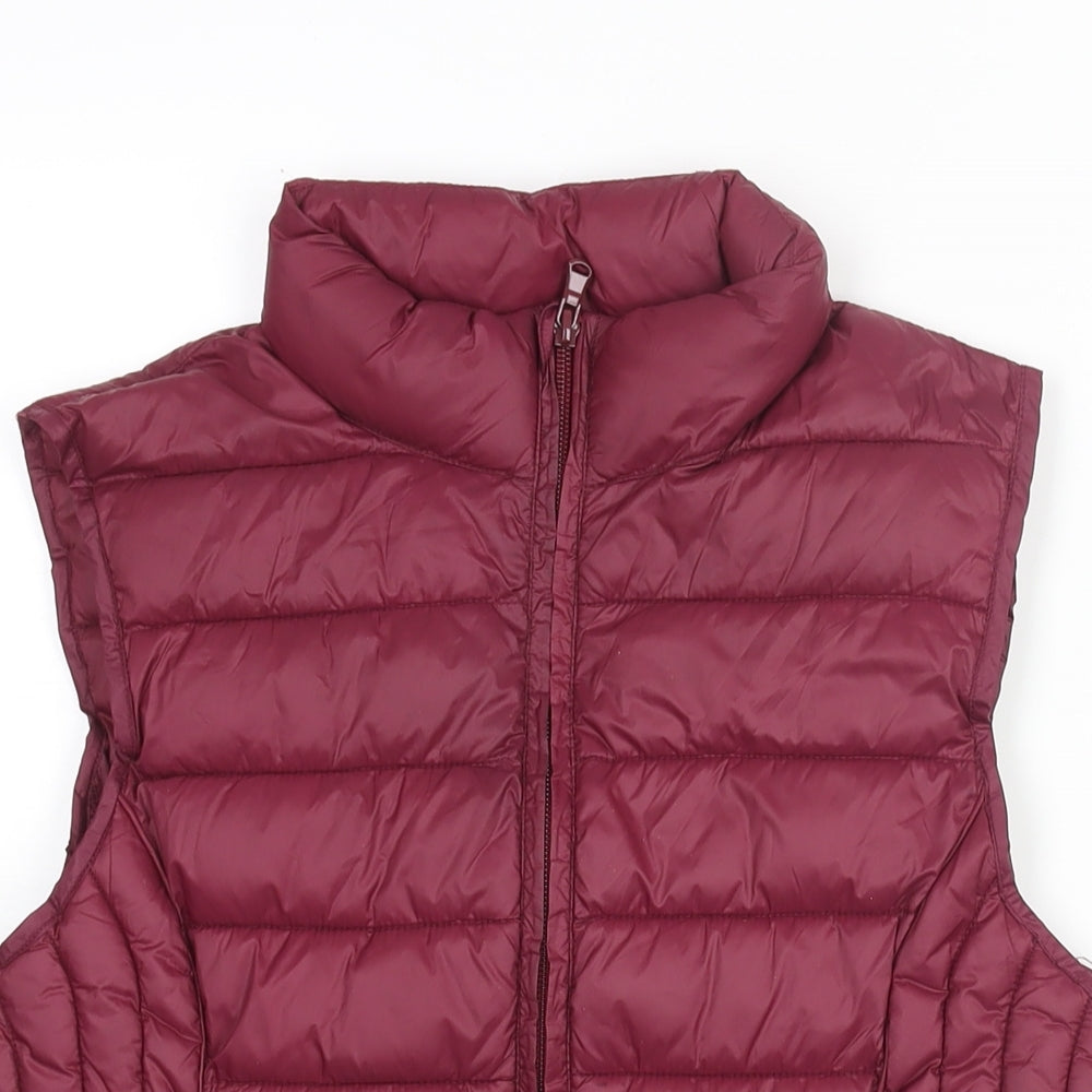 TEX Womens Purple Gilet Jacket Size M Zip