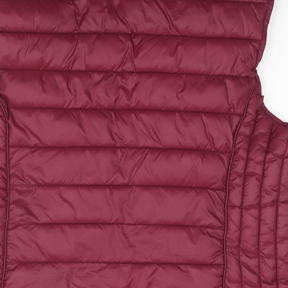 TEX Womens Purple Gilet Jacket Size M Zip