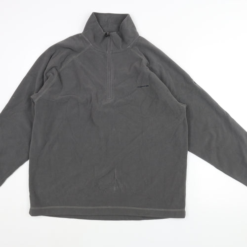 Craghoppers Mens Grey Polyester Henley Sweatshirt Size L - Logo