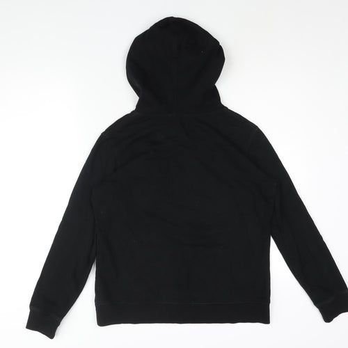 Gap Mens Black Cotton Pullover Hoodie Size M - Logo