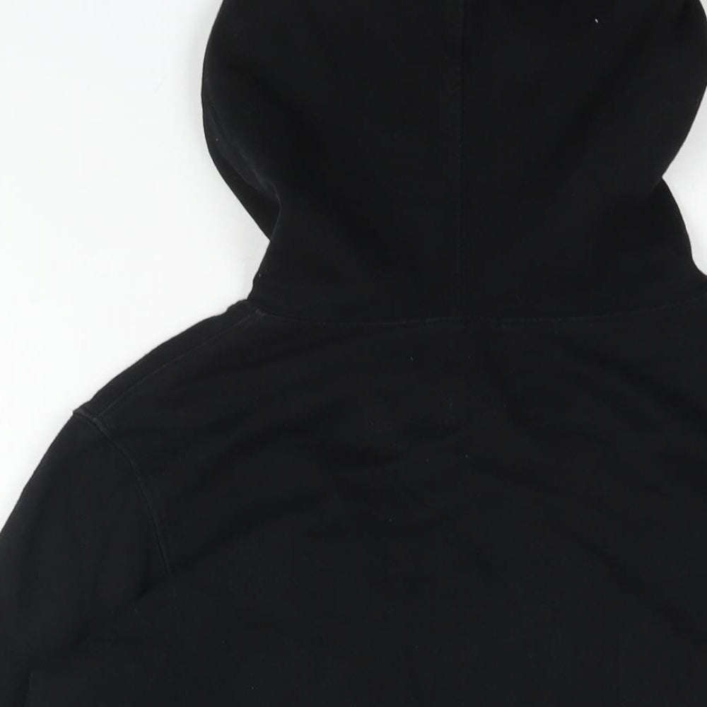 Gap Mens Black Cotton Pullover Hoodie Size M - Logo
