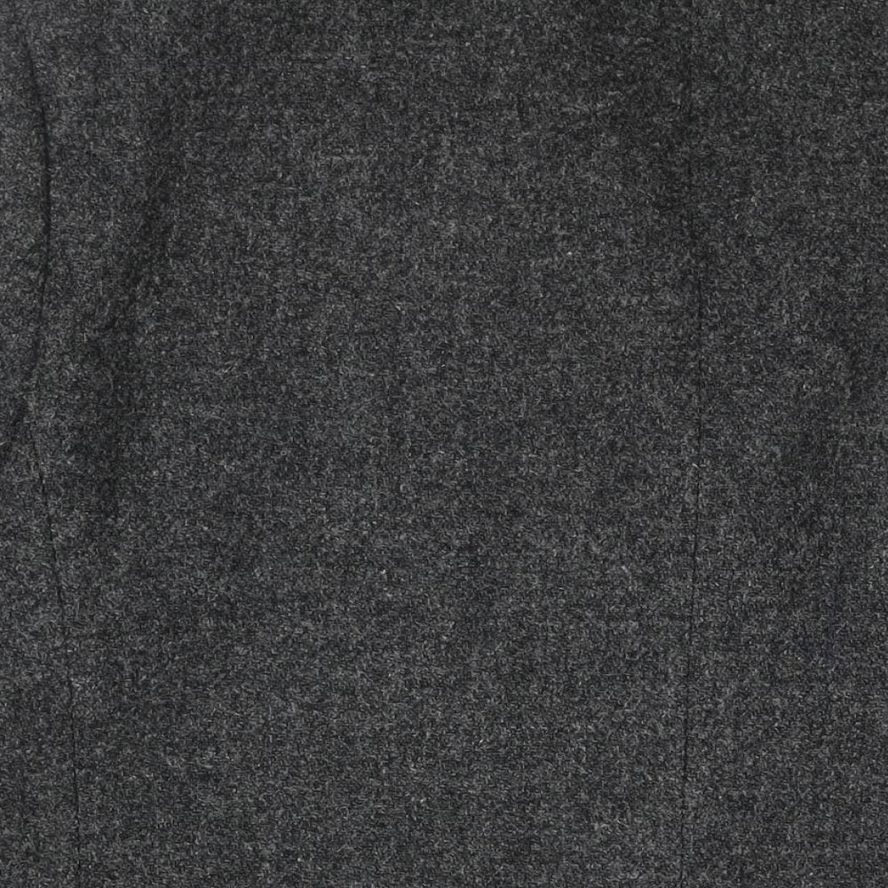 Harris Tweed Mens Grey Wool Jacket Blazer Size 48 Regular