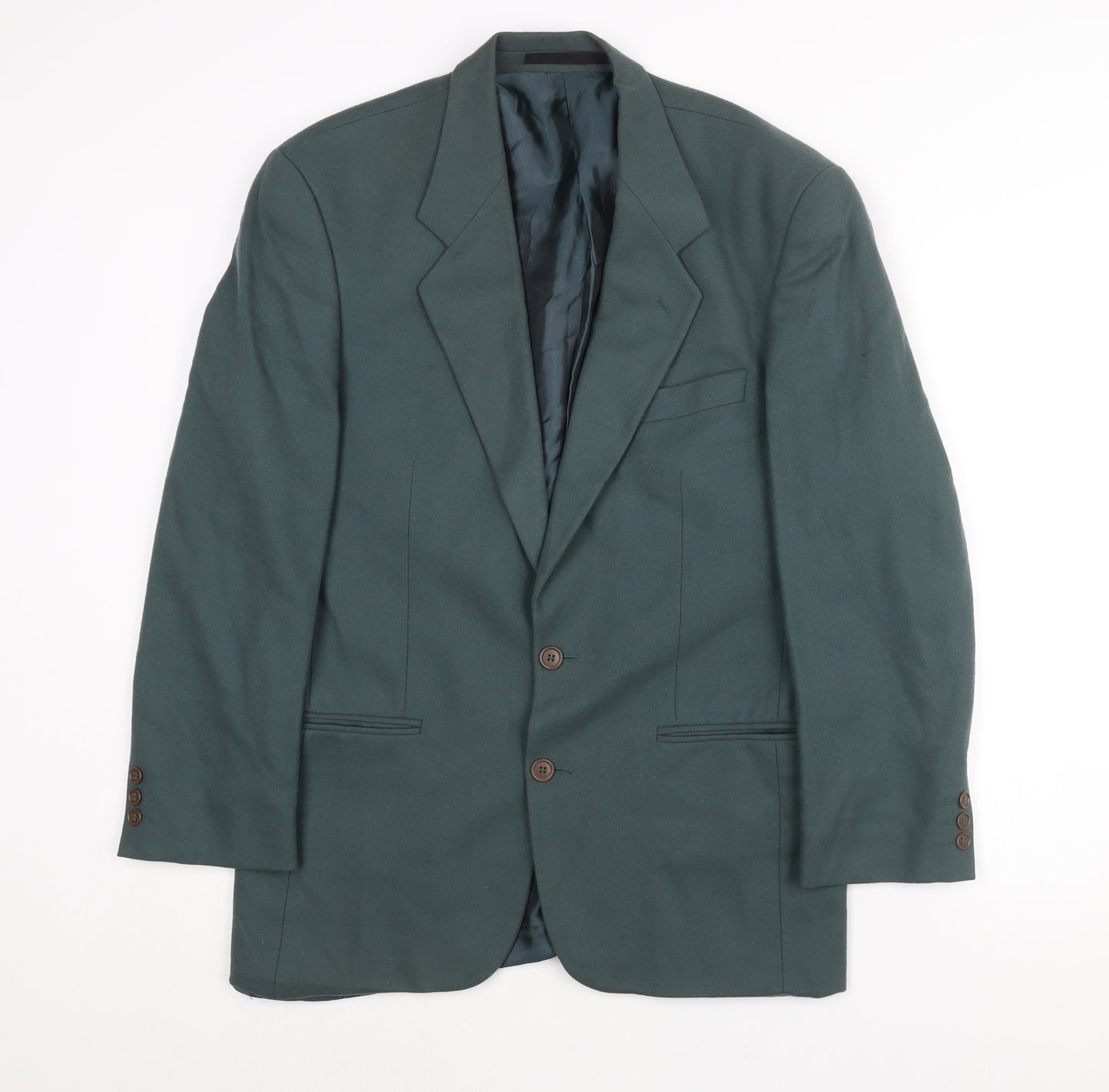 NEXT Mens Green Wool Jacket Suit Jacket Size S Regular
