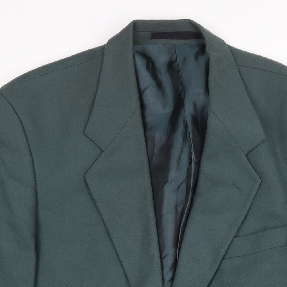 NEXT Mens Green Wool Jacket Suit Jacket Size S Regular