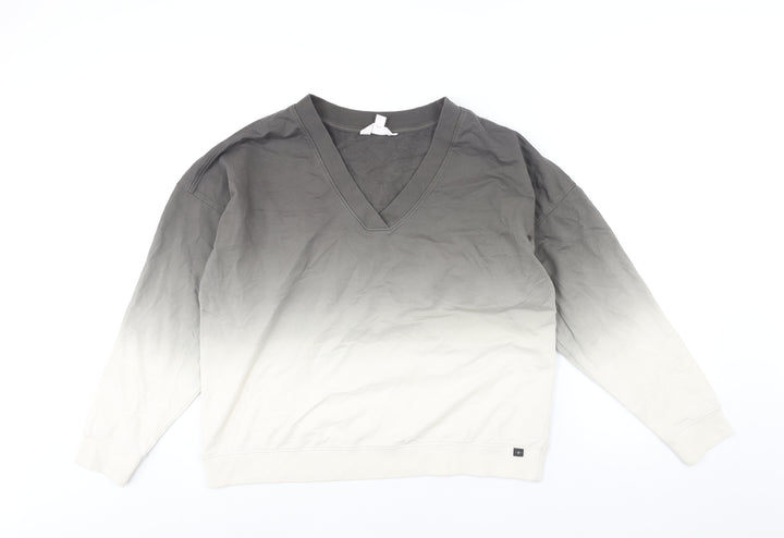 Marks and Spencer Womens Grey Cotton Pullover Sweatshirt Size XS Pullover - Ombre