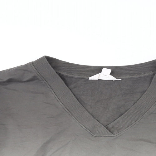 Marks and Spencer Womens Grey Cotton Pullover Sweatshirt Size XS Pullover - Ombre