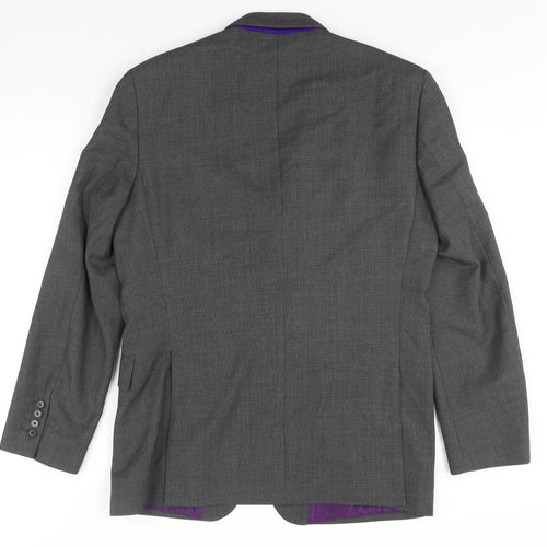 NEXT Mens Grey Wool Jacket Suit Jacket Size 40 Regular