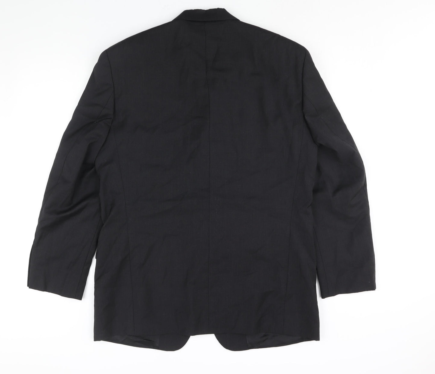 Feraud Mens Black Wool Jacket Suit Jacket Size 42 Regular