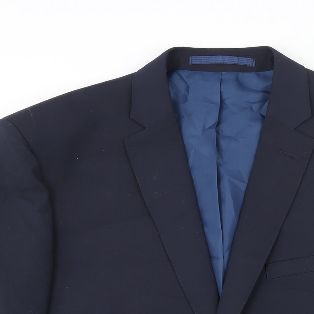 Marks and Spencer Mens Blue Wool Jacket Suit Jacket Size 44 Regular