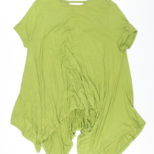 Antthony Womens Green Viscose Shift Size XL Round Neck Pullover