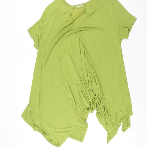 Antthony Womens Green Viscose Shift Size XL Round Neck Pullover
