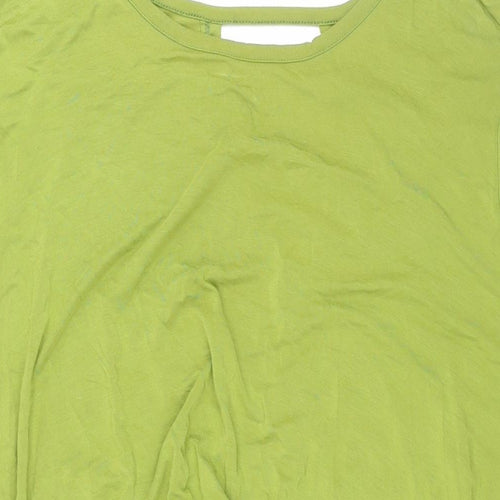 Antthony Womens Green Viscose Shift Size XL Round Neck Pullover