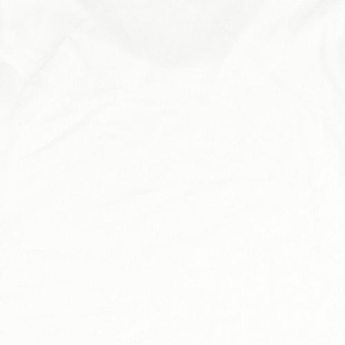 Bonmarché Womens White Polyester Basic Blouse Size 18 V-Neck - Stud Detail