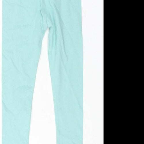 Monsoon Girls Blue Cotton Cropped Leggings Size 12-18 Months Pullover - Butterfly Print
