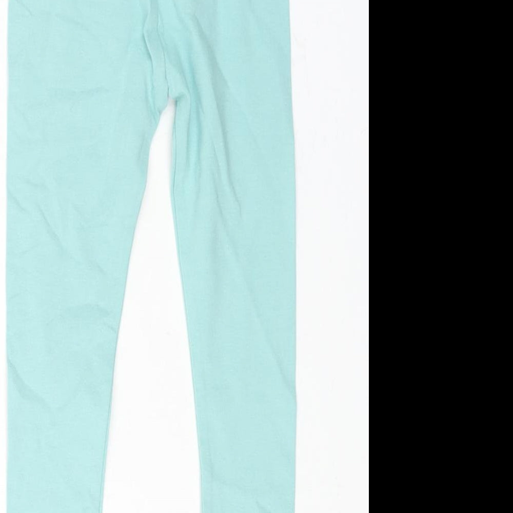 Monsoon Girls Blue Cotton Cropped Leggings Size 12-18 Months Pullover - Butterfly Print