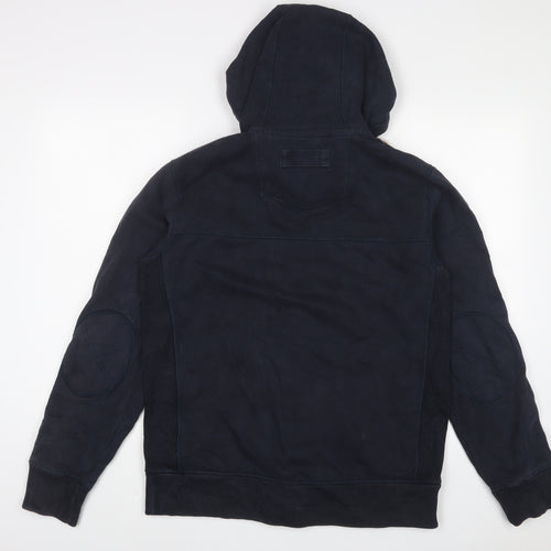 Fat Face Mens Blue Cotton Full Zip Hoodie Size M