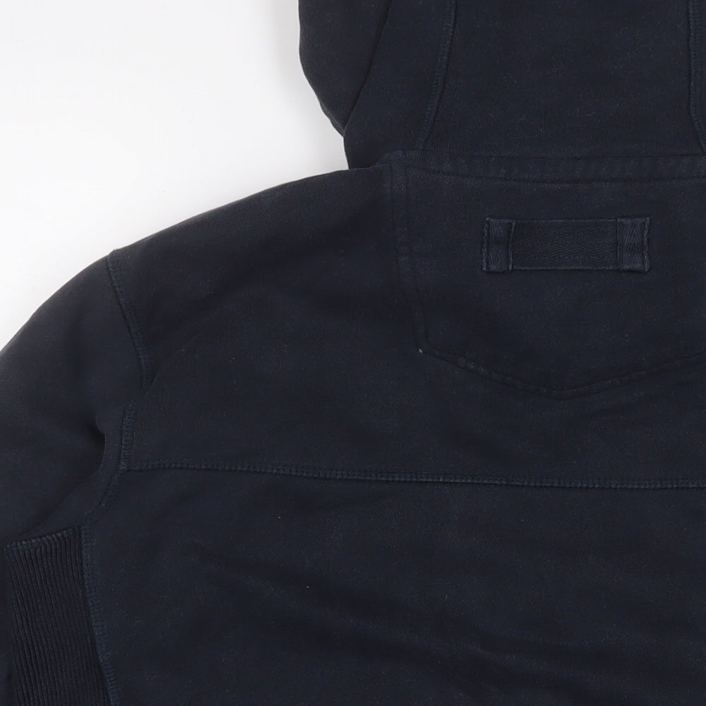 Fat Face Mens Blue Cotton Full Zip Hoodie Size M