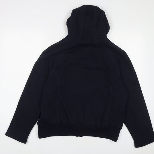 Roman Womens Blue Cotton Full Zip Hoodie Size M Zip