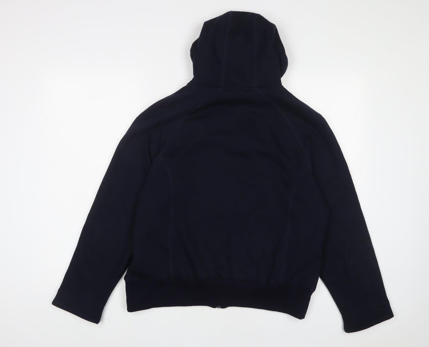 Roman Womens Blue Cotton Full Zip Hoodie Size M Zip