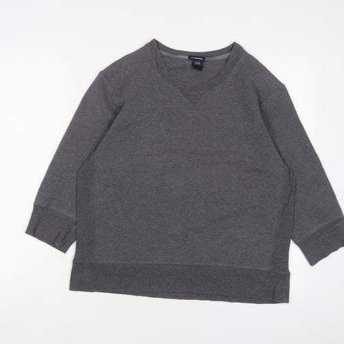 Gap Womens Grey Cotton Pullover Sweatshirt Size L Pullover