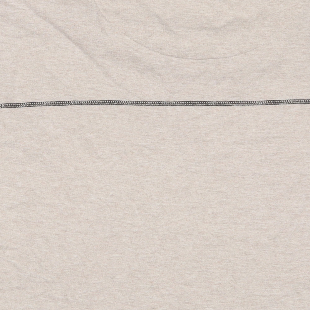 Blood Brother Womens Beige Cotton Pullover Sweatshirt Size S Pullover - Embroidered