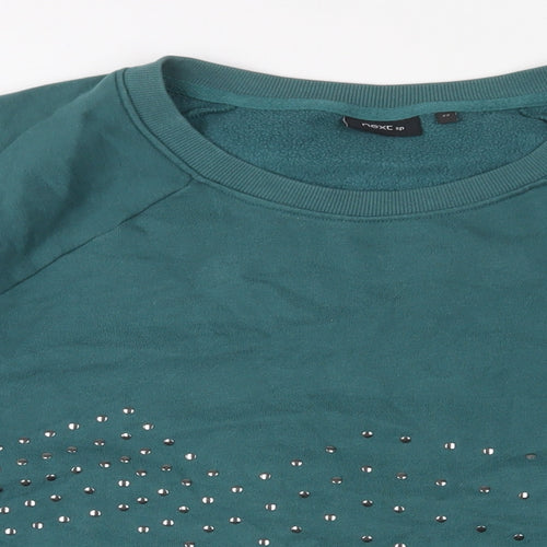 NEXT Womens Green Cotton Pullover Sweatshirt Size 22 Pullover