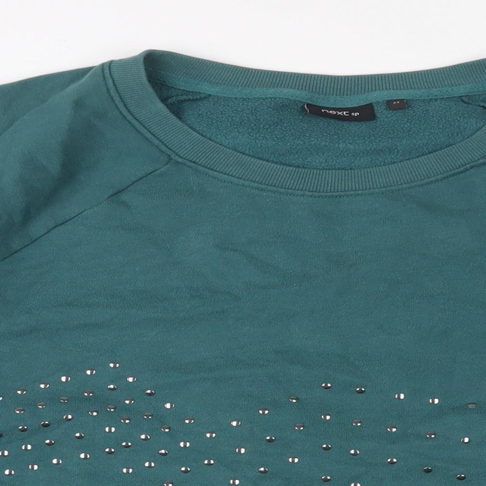 NEXT Womens Green Cotton Pullover Sweatshirt Size 22 Pullover