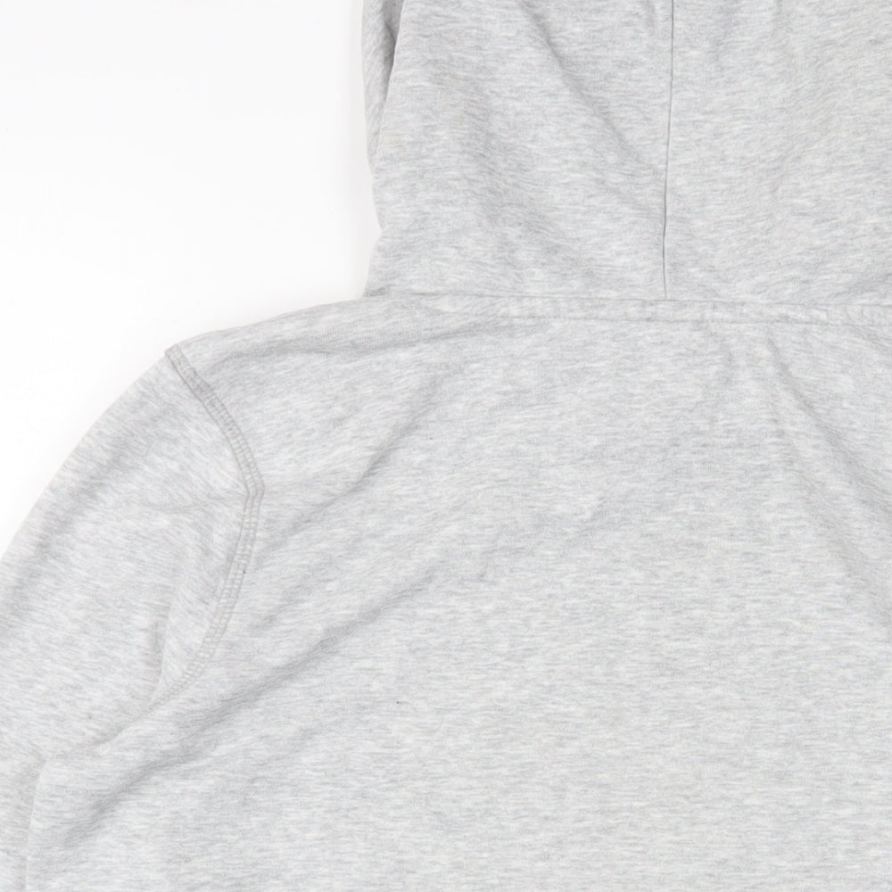 ROXY Womens Grey Cotton Pullover Hoodie Size L Pullover