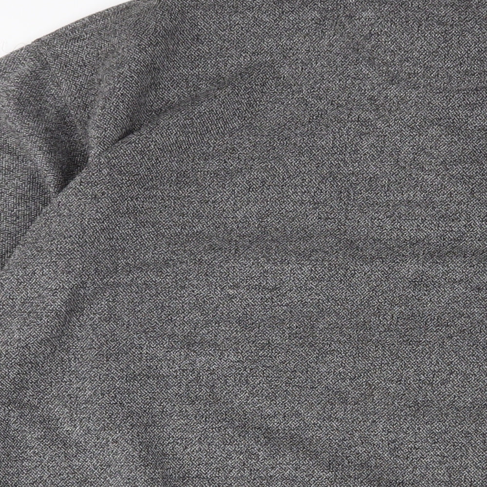 Cantani Mens Grey Cotton Polo Size 2XL Collared Zip