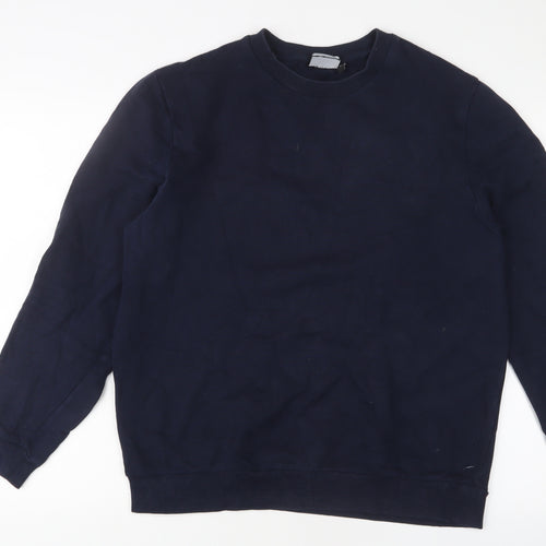 ASOS Mens Blue Cotton Pullover Sweatshirt Size M