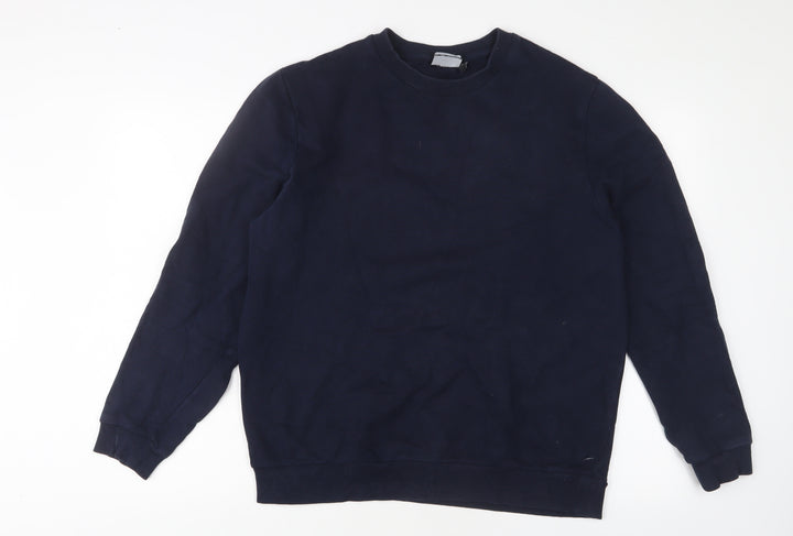 ASOS Mens Blue Cotton Pullover Sweatshirt Size M