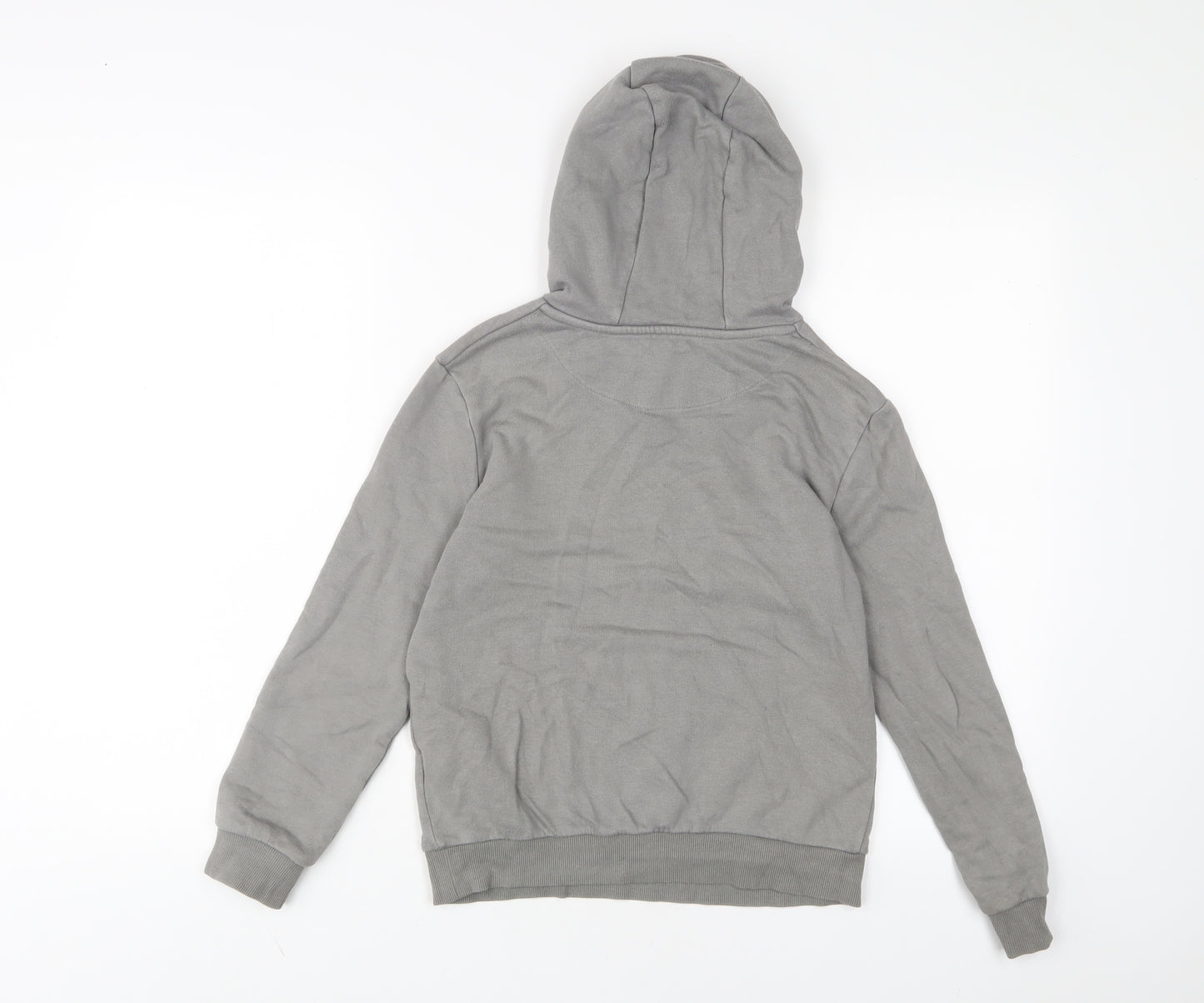 Marks and Spencer Boys Grey Cotton Pullover Hoodie Size 9-10 Years Pullover - Game Over